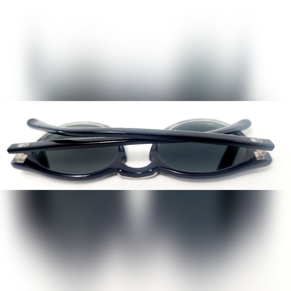 OTIS retro inspired round frame black OMAR tortoise bottom polarized sunglasses - Picture 8 of 8